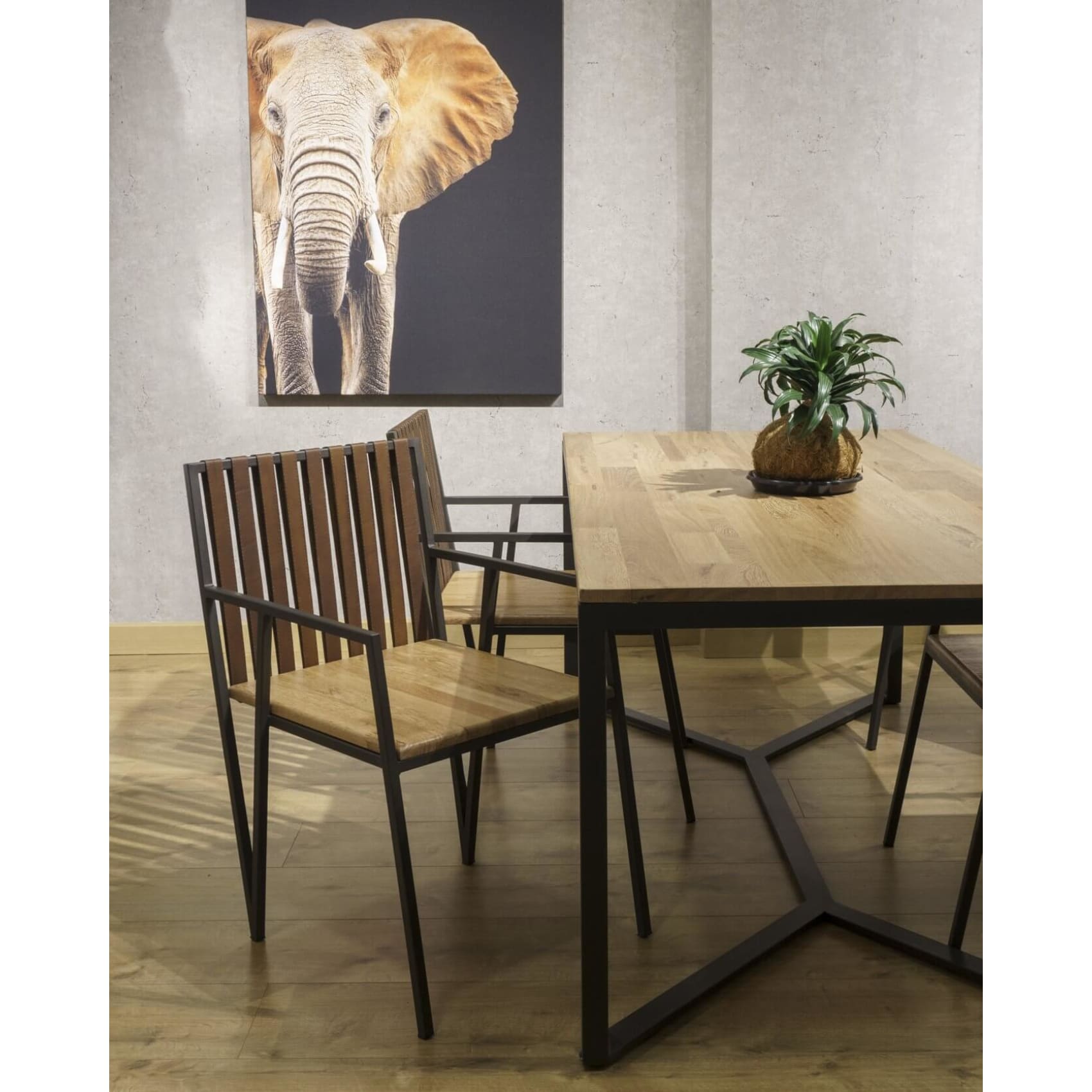 Comedor, mesa, cocina, madera, mobiliario